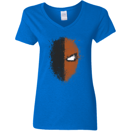 T-Shirts Royal / S Ink Stroke Women's V-Neck T-Shirt