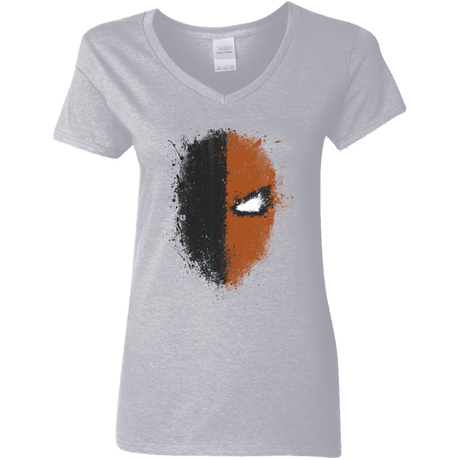 T-Shirts Sport Grey / S Ink Stroke Women's V-Neck T-Shirt