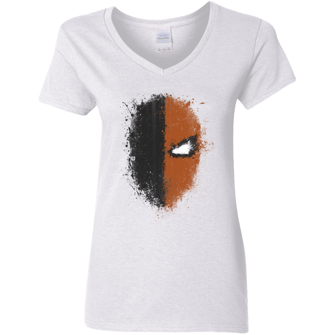 T-Shirts White / S Ink Stroke Women's V-Neck T-Shirt