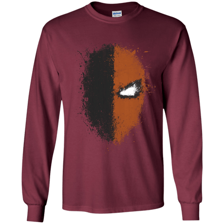 T-Shirts Maroon / YS Ink Stroke Youth Long Sleeve T-Shirt