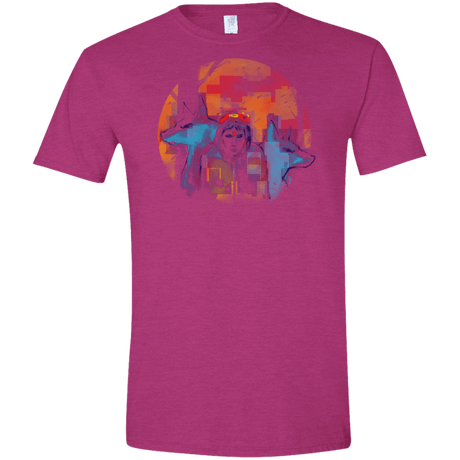 T-Shirts Antique Heliconia / S Inked Princess Men's Semi-Fitted Softstyle