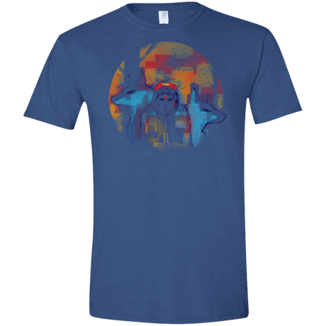 T-Shirts Heather Royal / X-Small Inked Princess Men's Semi-Fitted Softstyle