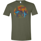 T-Shirts Military Green / S Inked Princess Men's Semi-Fitted Softstyle