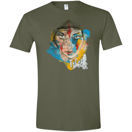 T-Shirts Military Green / S Inked princess Men's Semi-Fitted Softstyle