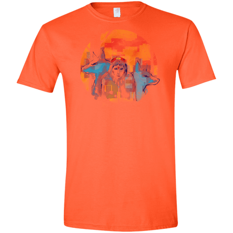 T-Shirts Orange / S Inked Princess Men's Semi-Fitted Softstyle