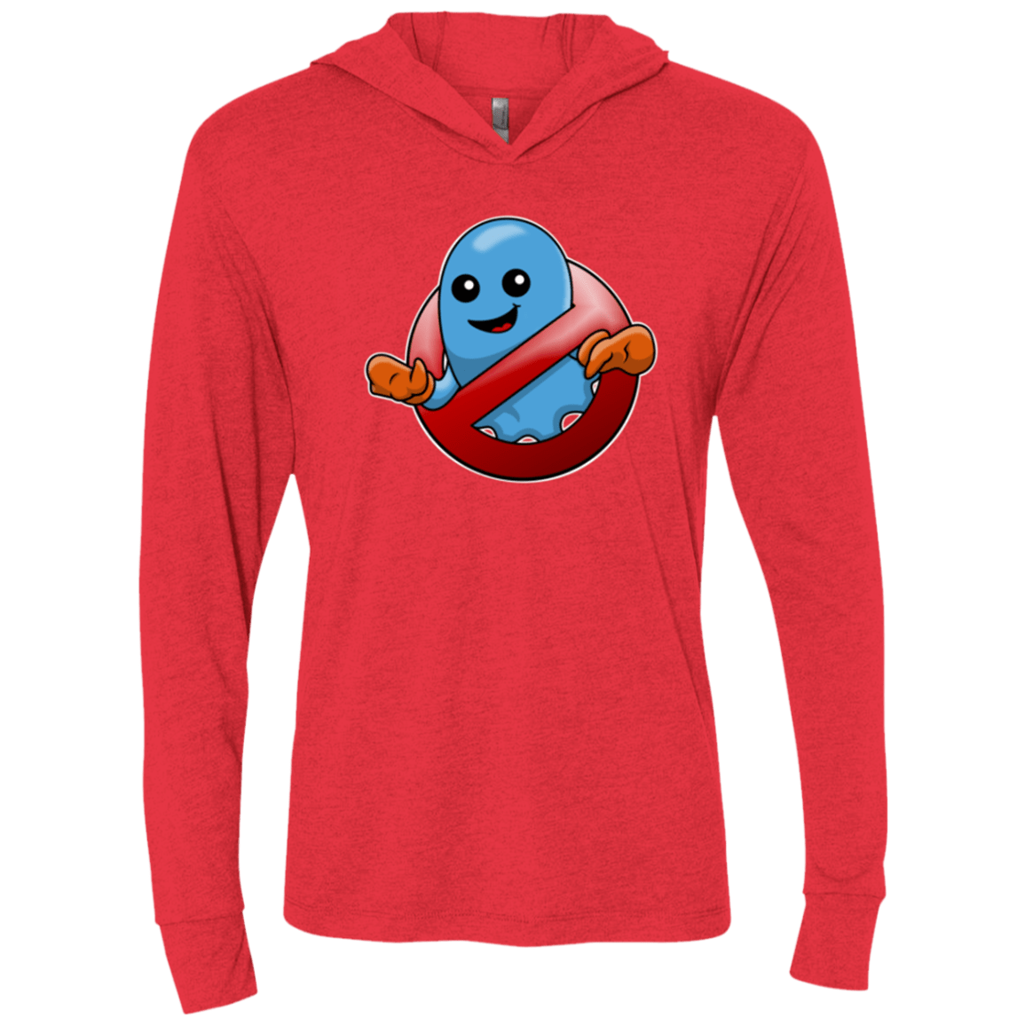 T-Shirts Vintage Red / X-Small Inky Buster Triblend Long Sleeve Hoodie Tee