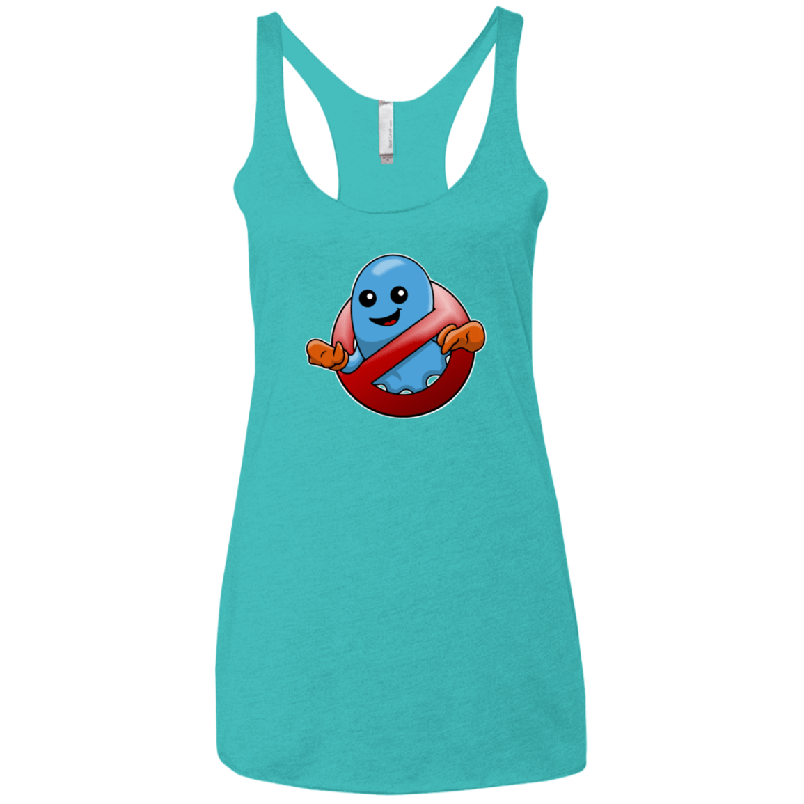 T-Shirts Tahiti Blue / X-Small Inky Buster Women's Triblend Racerback Tank