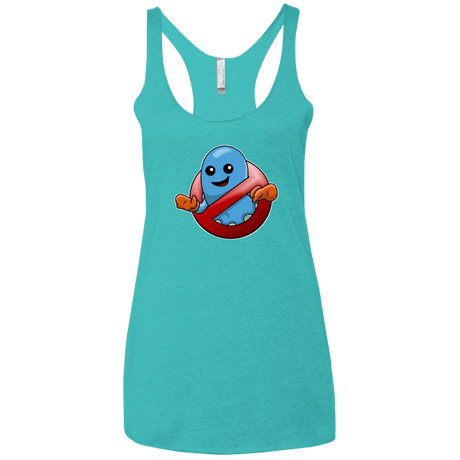 T-Shirts Tahiti Blue / X-Small Inky Buster Women's Triblend Racerback Tank