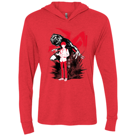 T-Shirts Vintage Red / X-Small Inner Ghoul Triblend Long Sleeve Hoodie Tee