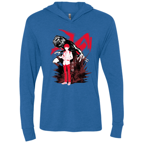 T-Shirts Vintage Royal / X-Small Inner Ghoul Triblend Long Sleeve Hoodie Tee