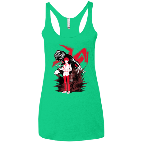 T-Shirts Envy / X-Small Inner Ghoul Women's Triblend Racerback Tank