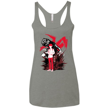 T-Shirts Venetian Grey / X-Small Inner Ghoul Women's Triblend Racerback Tank