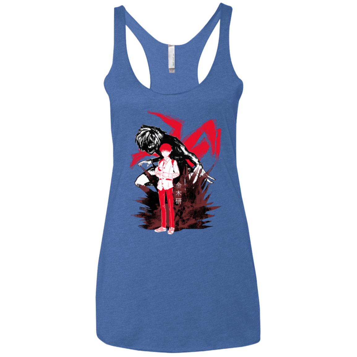 T-Shirts Vintage Royal / X-Small Inner Ghoul Women's Triblend Racerback Tank
