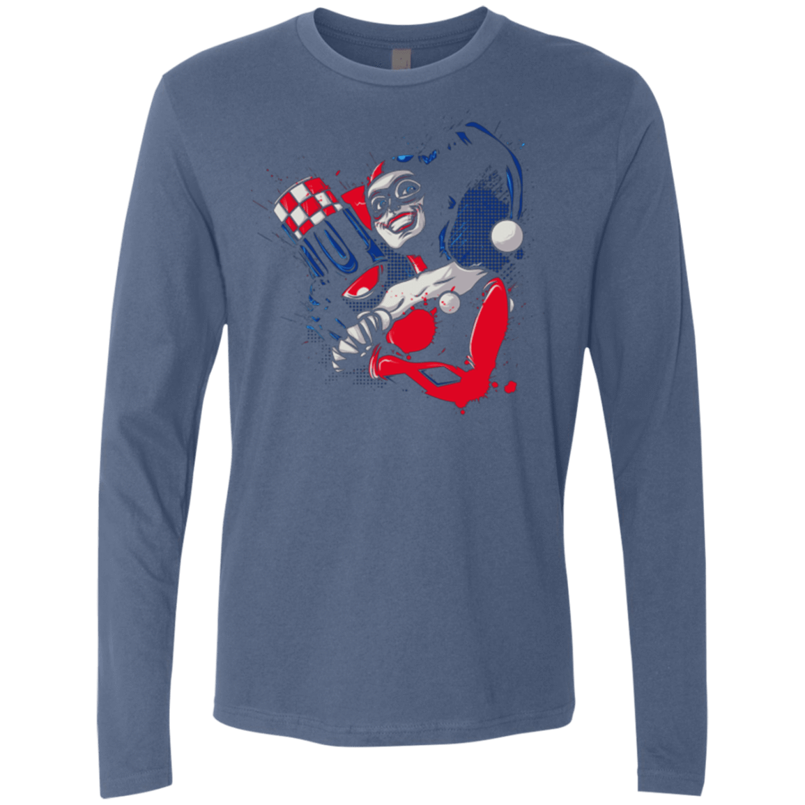 T-Shirts Indigo / Small Insane Queen Men's Premium Long Sleeve