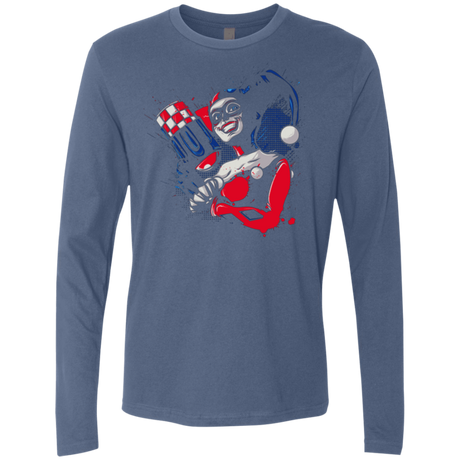 T-Shirts Indigo / Small Insane Queen Men's Premium Long Sleeve