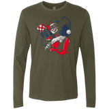 T-Shirts Military Green / Small Insane Queen Men's Premium Long Sleeve