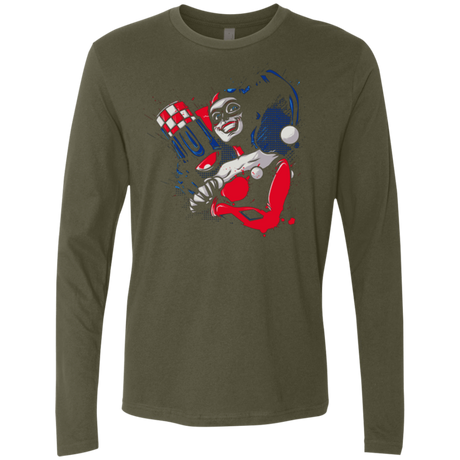 T-Shirts Military Green / Small Insane Queen Men's Premium Long Sleeve