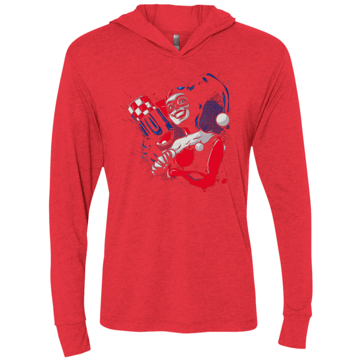 T-Shirts Vintage Red / X-Small Insane Queen Triblend Long Sleeve Hoodie Tee