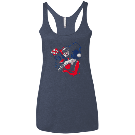 T-Shirts Vintage Navy / X-Small Insane Queen Women's Triblend Racerback Tank