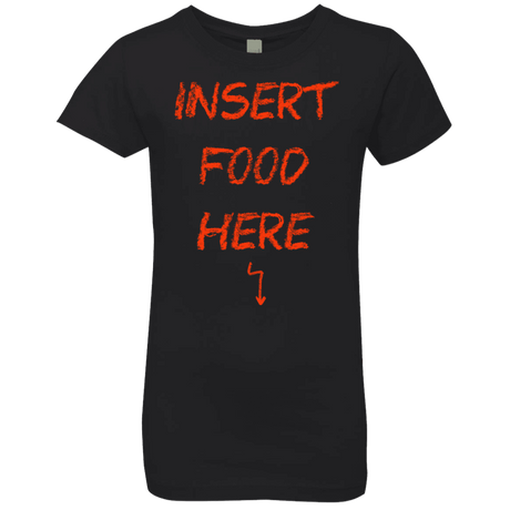 T-Shirts Black / YXS Insert Food Girls Premium T-Shirt