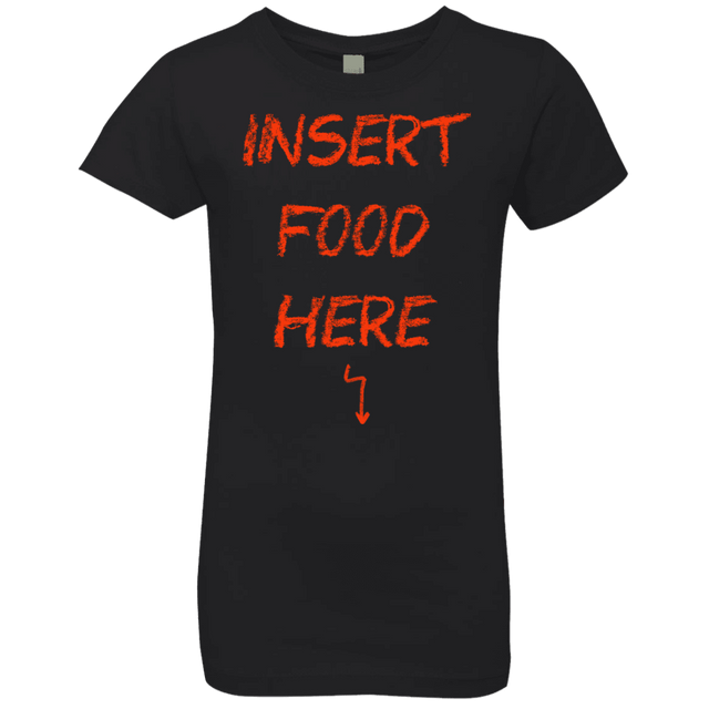 T-Shirts Black / YXS Insert Food Girls Premium T-Shirt