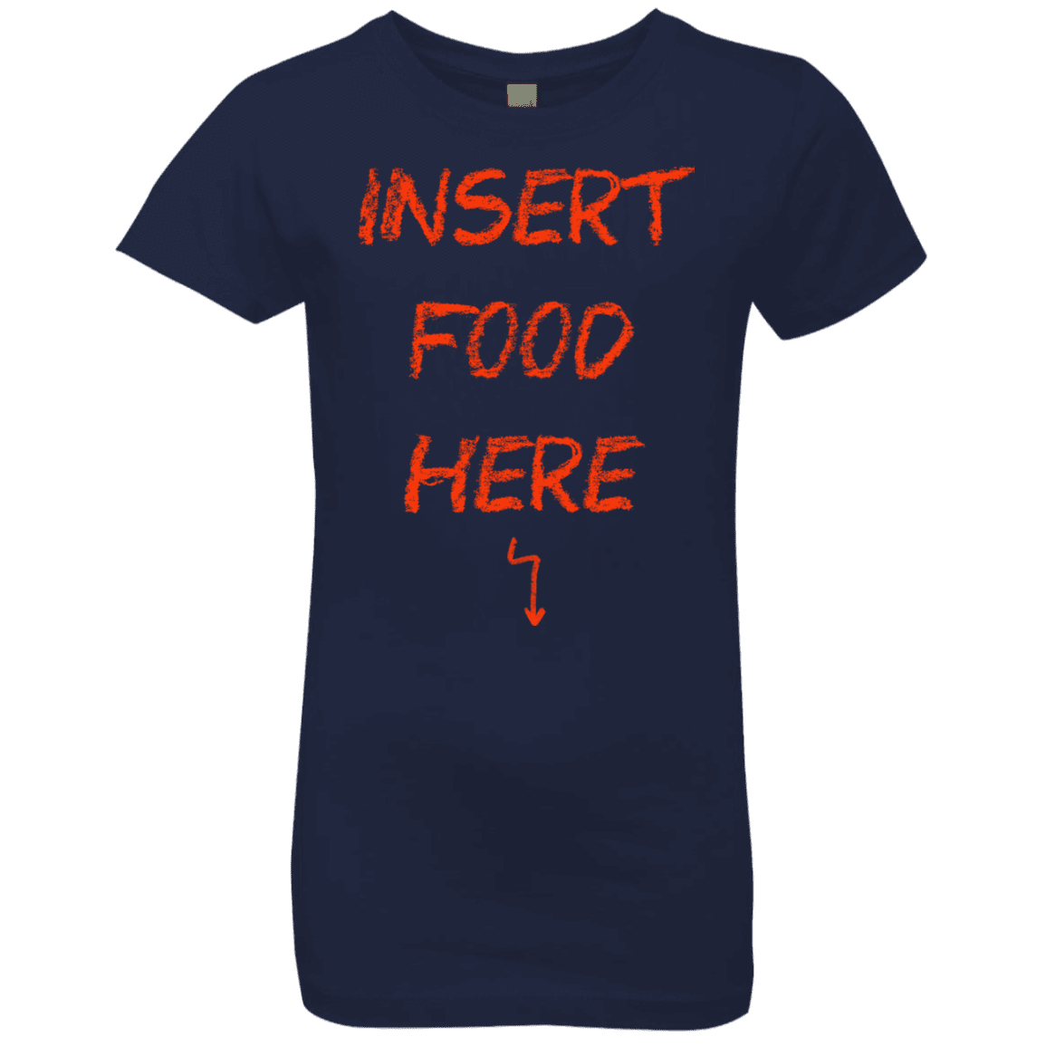 T-Shirts Midnight Navy / YXS Insert Food Girls Premium T-Shirt