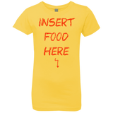 T-Shirts Vibrant Yellow / YXS Insert Food Girls Premium T-Shirt