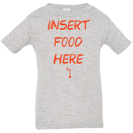 T-Shirts Heather Grey / 6 Months Insert Food Infant Premium T-Shirt