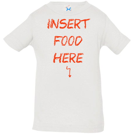 T-Shirts White / 6 Months Insert Food Infant Premium T-Shirt
