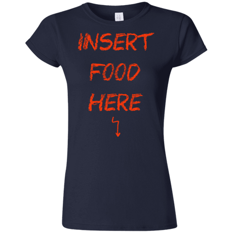 T-Shirts Navy / S Insert Food Junior Slimmer-Fit T-Shirt