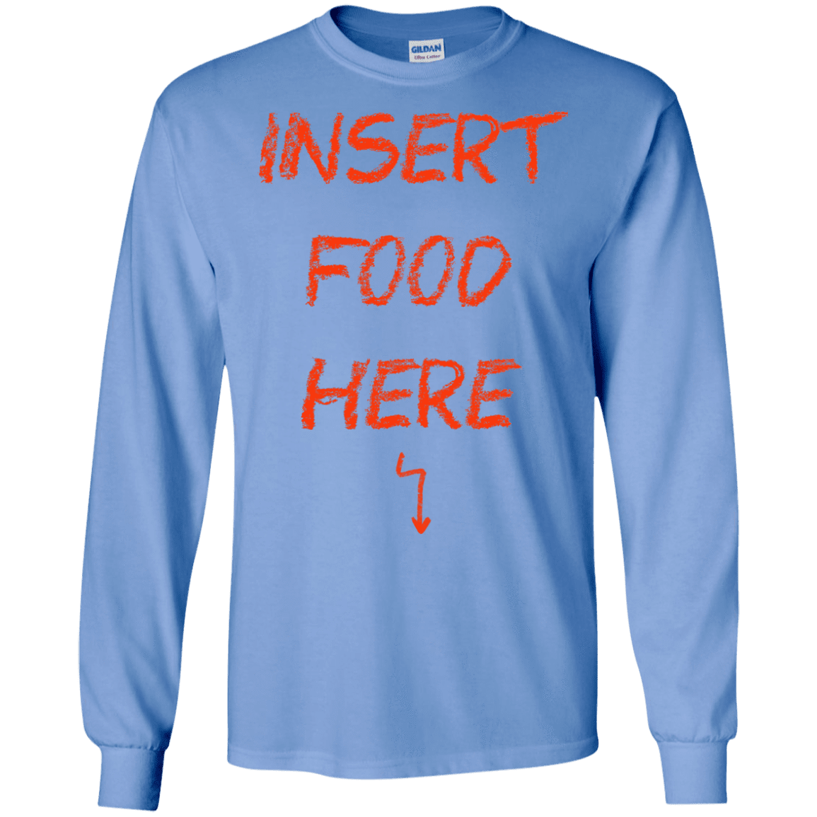 T-Shirts Carolina Blue / S Insert Food Men's Long Sleeve T-Shirt