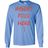 T-Shirts Carolina Blue / S Insert Food Men's Long Sleeve T-Shirt