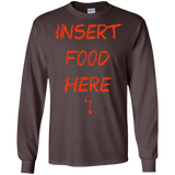 T-Shirts Dark Chocolate / S Insert Food Men's Long Sleeve T-Shirt