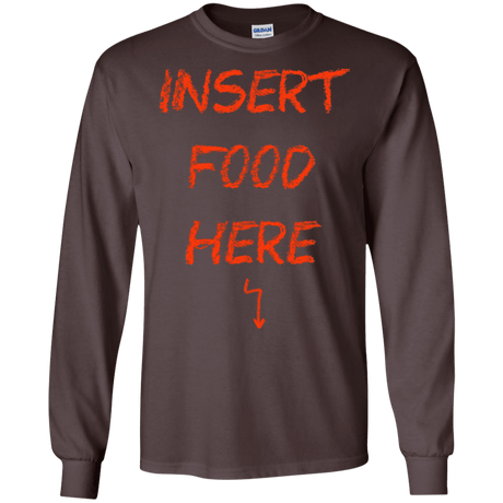 T-Shirts Dark Chocolate / S Insert Food Men's Long Sleeve T-Shirt