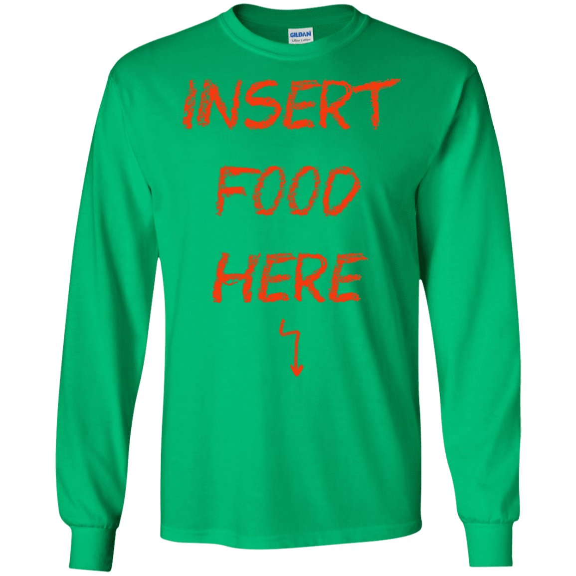 T-Shirts Irish Green / S Insert Food Men's Long Sleeve T-Shirt