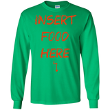 T-Shirts Irish Green / S Insert Food Men's Long Sleeve T-Shirt