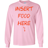 T-Shirts Light Pink / S Insert Food Men's Long Sleeve T-Shirt