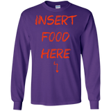 T-Shirts Purple / S Insert Food Men's Long Sleeve T-Shirt