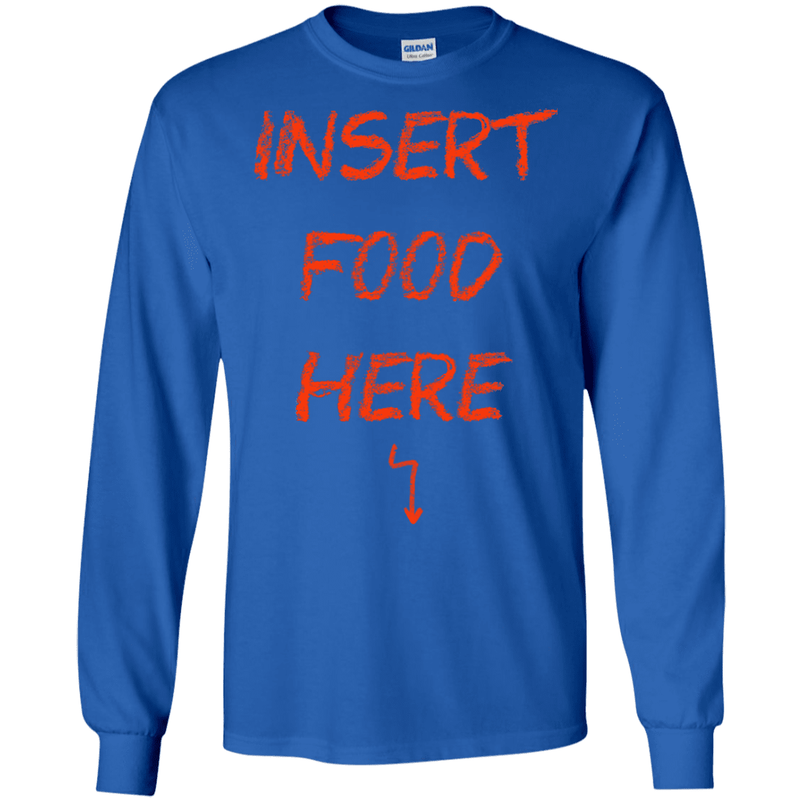 T-Shirts Royal / S Insert Food Men's Long Sleeve T-Shirt