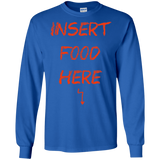 T-Shirts Royal / S Insert Food Men's Long Sleeve T-Shirt