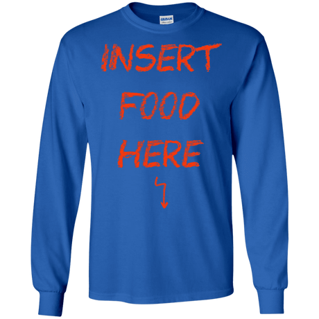 T-Shirts Royal / S Insert Food Men's Long Sleeve T-Shirt