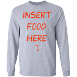 T-Shirts Sport Grey / S Insert Food Men's Long Sleeve T-Shirt