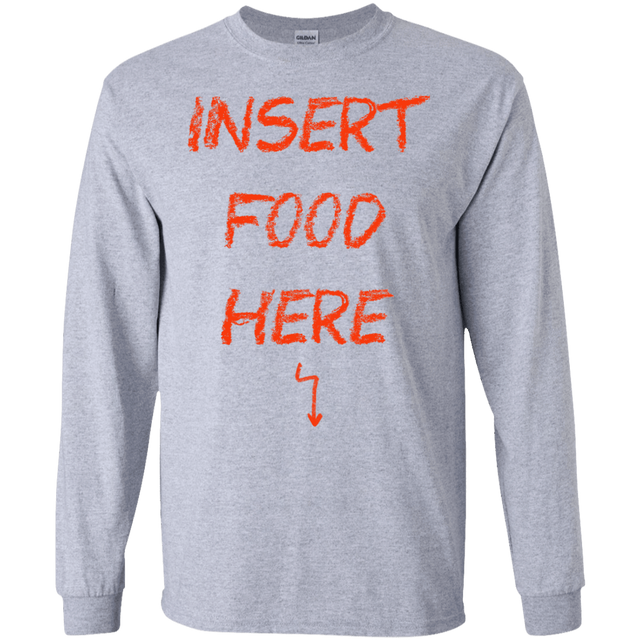 T-Shirts Sport Grey / S Insert Food Men's Long Sleeve T-Shirt