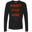 T-Shirts Black / S Insert Food Men's Premium Long Sleeve