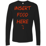 T-Shirts Black / S Insert Food Men's Premium Long Sleeve