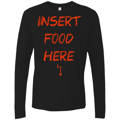 T-Shirts Black / S Insert Food Men's Premium Long Sleeve