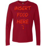 T-Shirts Cardinal / S Insert Food Men's Premium Long Sleeve