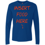 T-Shirts Royal / S Insert Food Men's Premium Long Sleeve