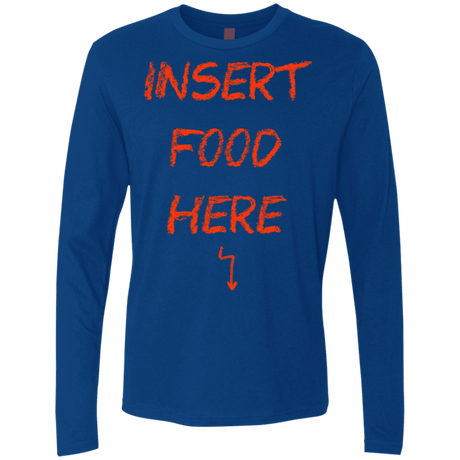 T-Shirts Royal / S Insert Food Men's Premium Long Sleeve