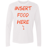 T-Shirts White / S Insert Food Men's Premium Long Sleeve